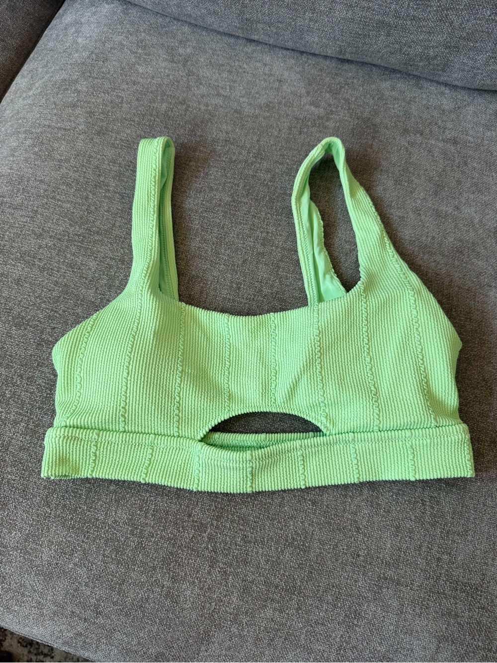 aerie Mint Green Ribbed Triangle Bralette